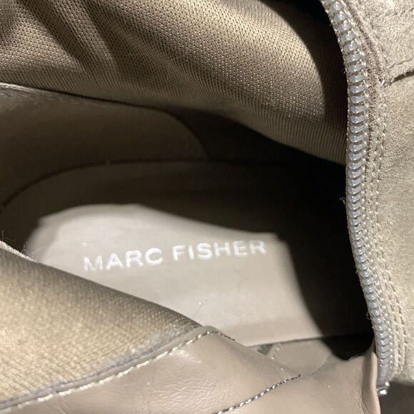 MARC Fisher boots mix media strap/buckle detail side zip women’s 9W - Picture 3 of 10